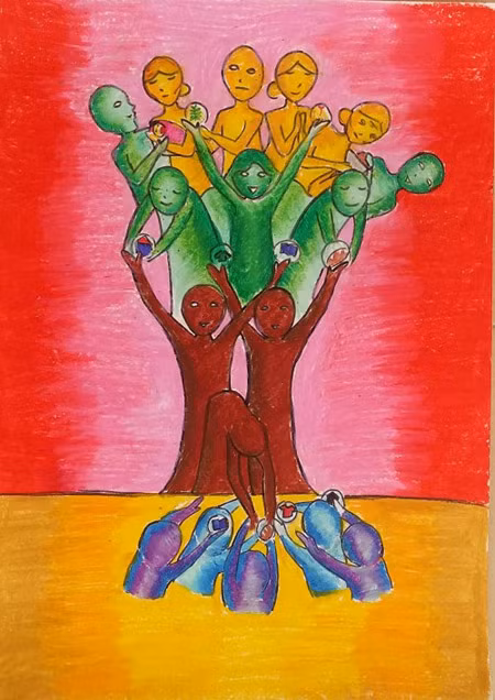 Học sinh Vinshool đoạt giải Nhì thế giới cuộc thi vẽ "Chống đói nghèo" ảnh 1