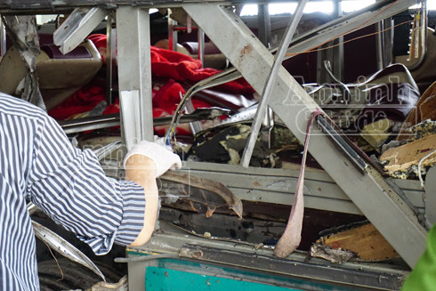 Xác định rõ danh tính lái xe và nạn nhân tử vong vụ nổ xe khách ở Bắc Ninh ảnh 5