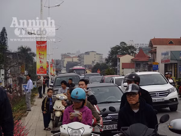 Đổ xô đi mua hoa giá rẻ gây ùn tắc cục bộ trên đường Âu Cơ ảnh 14