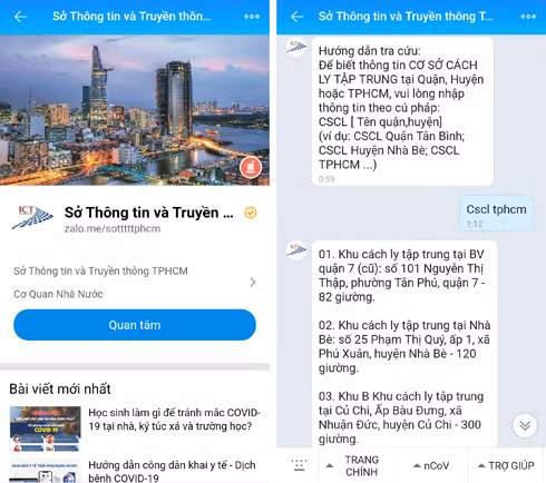 Người dân TPHCM có thể theo dõi thông tin chính thống về Covid-19 trên Zalo của Sở Thông tin và Truyền thông ảnh 3