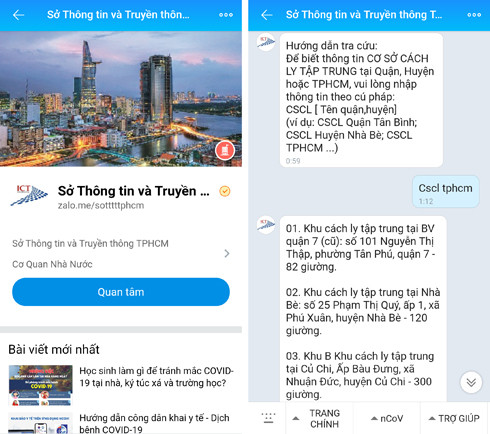 Người dân TPHCM có thể theo dõi thông tin chính thống về Covid-19 trên Zalo của Sở Thông tin và Truyền thông ảnh 3