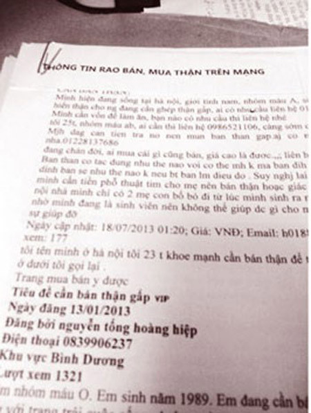 Môi giới, buôn bán nội tạng người phạm tội gì, bị xử lý ra sao? ảnh 1