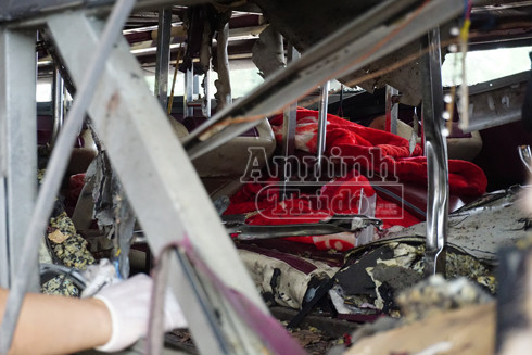 Xác định rõ danh tính lái xe và nạn nhân tử vong vụ nổ xe khách ở Bắc Ninh ảnh 3