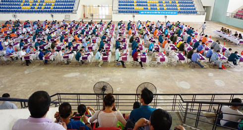 Hàm trăm người tham gia thi an toàn lao động, chữa cháy, cứu hộ, cứu nạn ảnh 1 Hàm trăm người tham gia thi an toàn lao động, chữa cháy, cứu hộ, cứu nạn ảnh 1