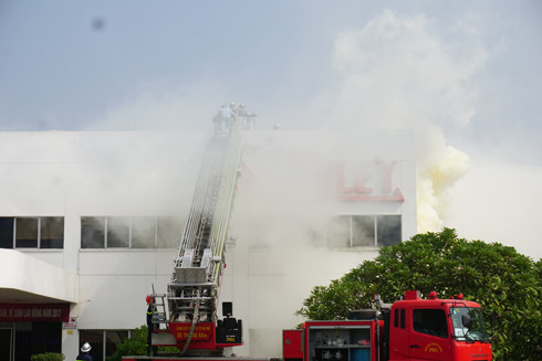 Diễn tập chữa cháy, cứu nạn tại nhà máy Stanley Gia Lâm ảnh 9
