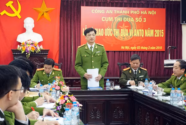 Cụm thi đua số 3 ký giao ước thi đua Vì an ninh tổ quốc năm 2015 ảnh 1