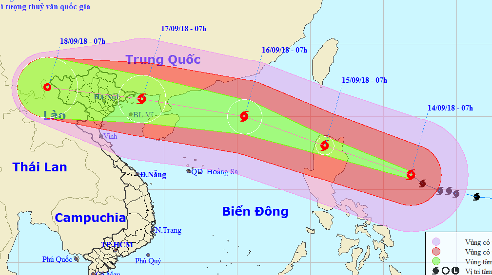 Siêu bão Mangkhut nhiều khả năng sẽ tấn công Bắc bộ ảnh 1