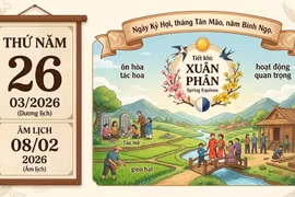 Lịch âm hôm nay 26/3/2026: Ngày tốt khai trương, xuất hành nhưng cần tránh kiện tụng