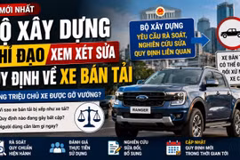 Chủ xe bán tải đón tín hiệu mới từ Bộ Xây dựng