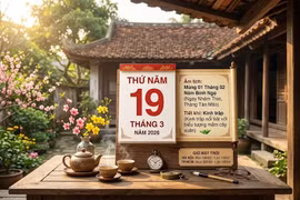 Lịch âm hôm nay 19/3: Ngày Nhâm Thìn tốt hay xấu, giờ đẹp xuất hành