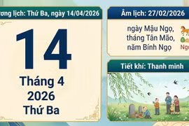 Lịch âm hôm nay 14/4: Ngày hoàng đạo nhưng phạm Tam nương, nên làm gì?