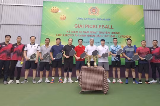 Giải thi đấu Pickleball lực lượng An ninh Công an Thành phố: Rèn luyện sức khỏe để bảo vệ an ninh Thủ đô 