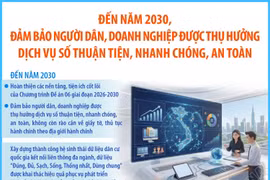 Đến năm 2030, đảm bảo người dân, doanh nghiệp được thụ hưởng dịch vụ số thuận tiện, nhanh chóng, an toàn