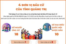 4 đơn vị bầu cử của tỉnh Quảng Trị