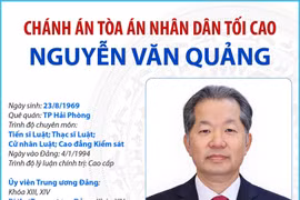 Tiểu sử tóm tắt của Chánh án Tòa án nhân dân tối cao Nguyễn Văn Quảng