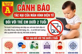Bảo vệ trẻ dưới 2 tuổi trước tác hại của màn hình điện tử
