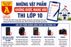Những vật dụng được và không được mang vào phòng thi lớp 10 ở Hà Nội