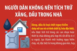 Người dân không nên tích trữ xăng, dầu trong nhà