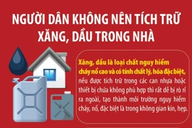 Người dân không nên tích trữ xăng, dầu trong nhà