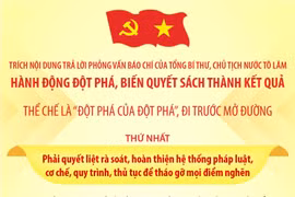 THỂ CHẾ LÀ 'ĐỘT PHÁ CỦA ĐỘT PHÁ', ĐI TRƯỚC MỞ ĐƯỜNG (Phần 1)