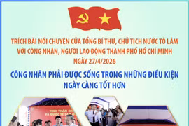 Tổng Bí thư, Chủ tịch nước Tô Lâm: Công nhân phải được sống trong những điều kiện ngày càng tốt hơn