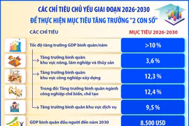 Các chỉ tiêu chủ yếu giai đoạn 2026-2030 để thực hiện mục tiêu tăng trưởng '2 CON SỐ' (Phần 1)