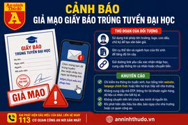 Cẩn trọng với giấy báo trúng tuyển, học bổng giả
