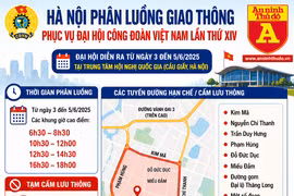 Hà Nội tổ chức giao thông phục vụ Đại hội Công đoàn Việt Nam