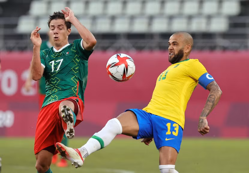 Lão tướng 38 tuổi Dani Alves tiếp tục thi đấu thành công cùng Brazil ở Olympic Tokyo 2020