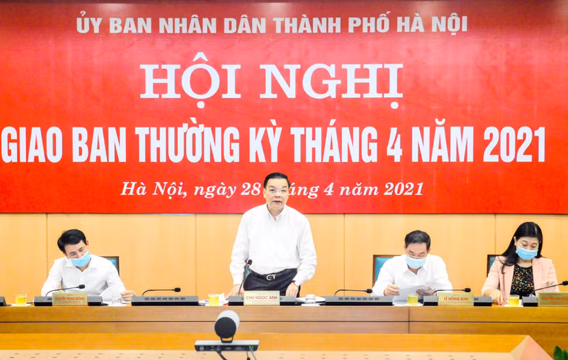 Chủ tịch UBND TP Hà Nội Chu Ngọc Anh kết luận hội nghị