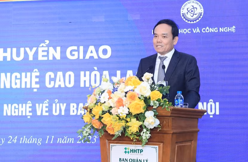Phó Thủ tướng Trần Lưu Quang tin tưởng Khu CNC Hòa Lạc sẽ sớm trở thành cánh chim đầu đàn về đổi mới sáng tạo, nghiên cứu và phát triển