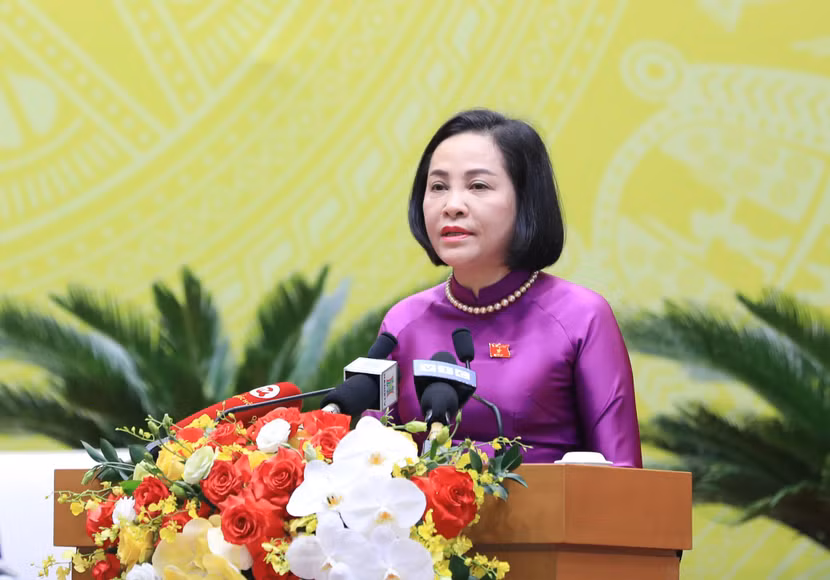 Phó Chủ tịch Quốc hội Nguyễn Thị Thanh phát biểu chỉ đạo tại phiên khai mạc