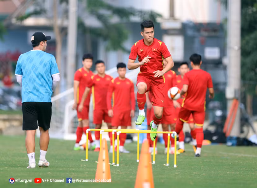 U23 Việt Nam cần 3 điểm trước U23 Myanmar để chiếm ngôi đầu bảng A (Ảnh: VFF)