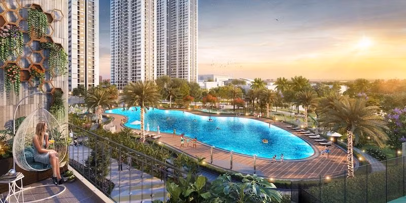 Không gian sống sang trọng, đa dạng tiện ích tại dự án