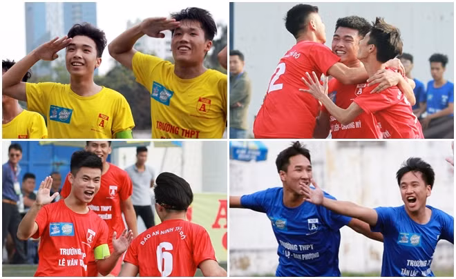 Top 4 đội mạnh nhất mùa giải 2019: THPT Ngô Sỹ Liên (Chương Mỹ), THPT Lê Văn Thiêm, THPT Tân Lập (Đan Phượng) và THPT Phúc Lợi Top 4 đội mạnh nhất mùa giải 2019: THPT Ngô Sỹ Liên (Chương Mỹ), THPT Lê Văn Thiêm, THPT Tân Lập (Đan Phượng) và THPT Phúc Lợi