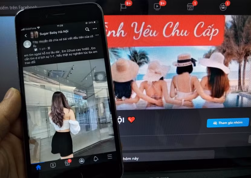 Mại dâm dưới hình thức "hợp đồng", nhận con nuôi, bố nuôi (sugar baby- sugar daddy) ngày càng phổ biến Mại dâm dưới hình thức "hợp đồng", nhận con nuôi, bố nuôi (sugar baby- sugar daddy) ngày càng phổ biến