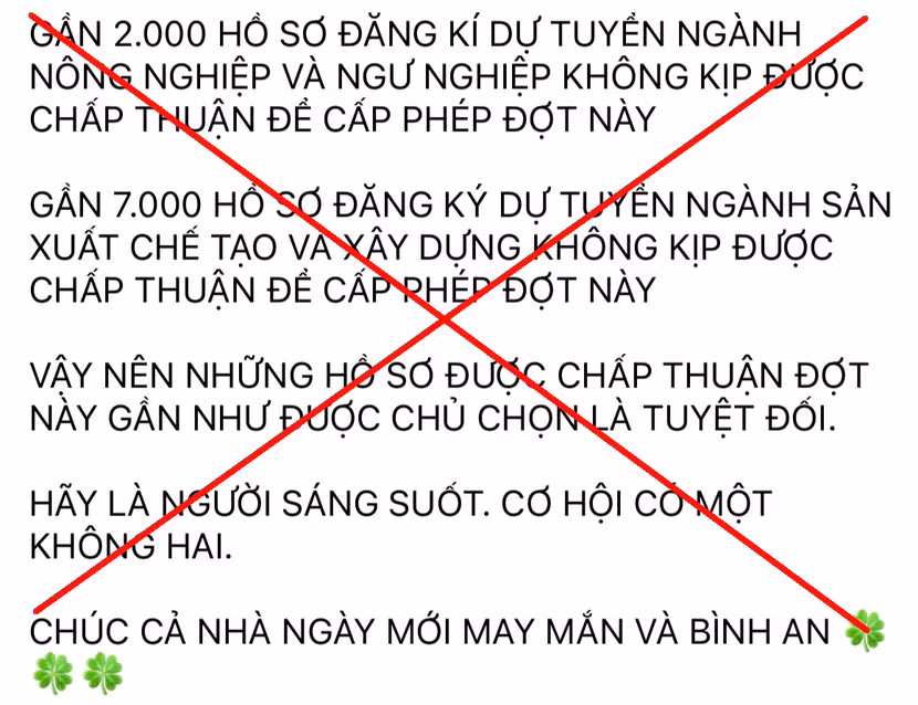 Thông tin không chính xác được đăng tải trên mạng xã hội. Thông tin không chính xác được đăng tải trên mạng xã hội.