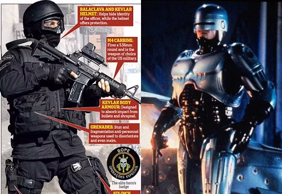 Cảnh sát ở World Cup 2014 trông không khác gì... Robocop ảnh 2