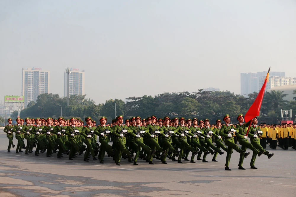 Lực lượng Công an nhân dân xuất quân bảo vệ Đại hội đại biểu toàn quốc lần thứ XIV của Đảng