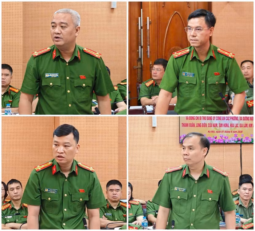 Đại diện các đơn vị báo cáo tham luận