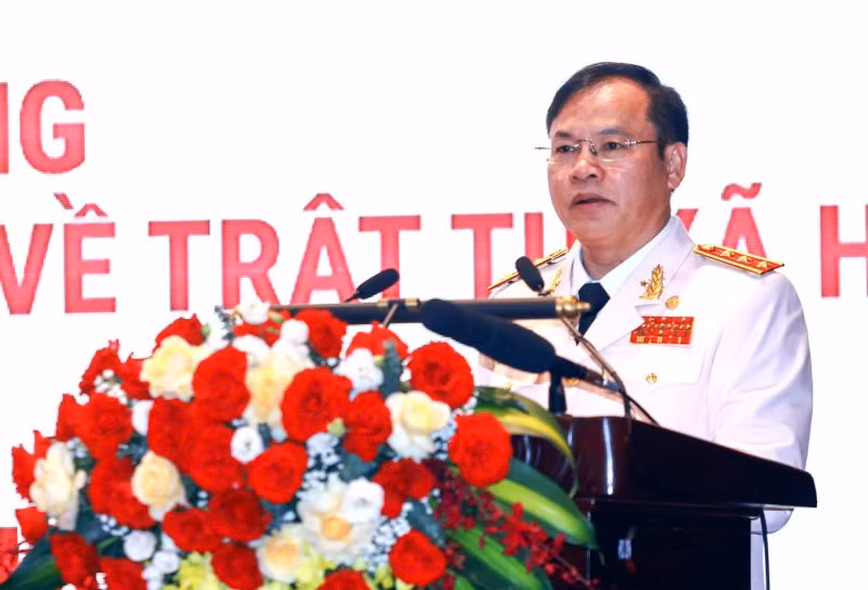 Thứ trưởng Nguyễn Văn Long phát biểu tiếp thu những ý kiến chỉ đạo của Thủ tướng Lê Minh Hưng