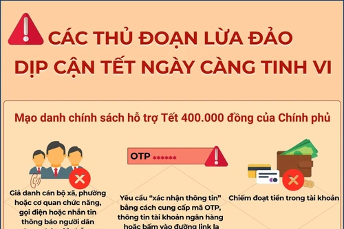 Các thủ đoạn lừa đảo dịp cận Tết ngày càng tinh vi