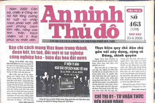 Báo An ninh Thủ đô số 01298, ngày 23/06/2000
