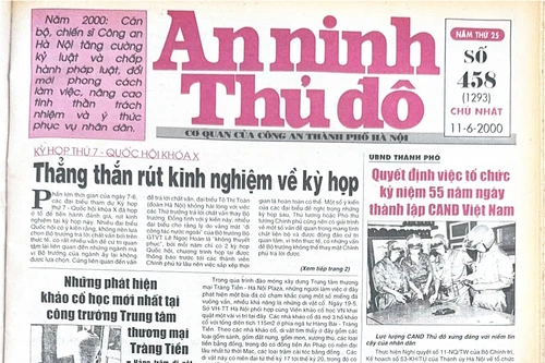 Báo An ninh Thủ đô số 01293, ngày 11/06/2000