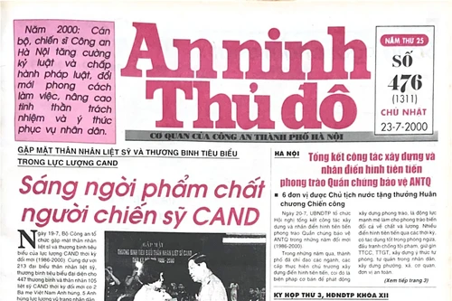 Báo An ninh Thủ đô số 01311, ngày 23/07/2000