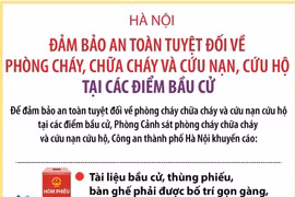Hà Nội đảm bảo an toàn tuyệt đối về phòng cháy, chữa cháy và cứu nạn, cứu hộ tại các điểm bầu cử