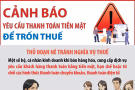 Cảnh báo hành vi yêu cầu thanh toán tiền mặt để trốn thuế
