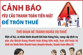 Cảnh báo hành vi yêu cầu thanh toán tiền mặt để trốn thuế