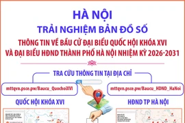 Hà Nội: Trải nghiệm bản đồ số thông tin về bầu cử đại biểu Quốc hội khóa XVI và đại biểu HĐND thành phố Hà Nội nhiệm kỳ 2026-2031