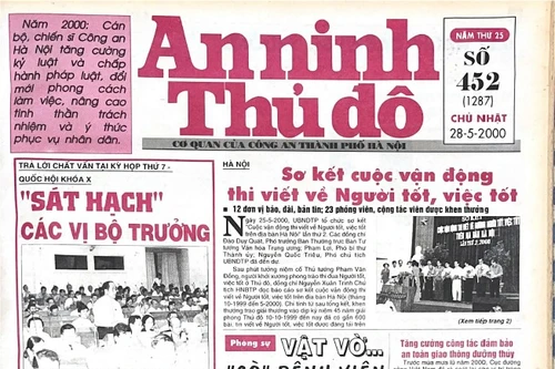 Báo An ninh Thủ đô số 01287, ngày 28/5/2000